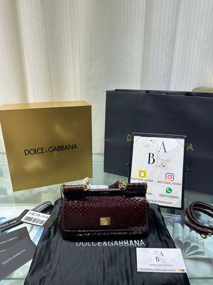 Dolce & Gabbana Sicily mini lizard bag