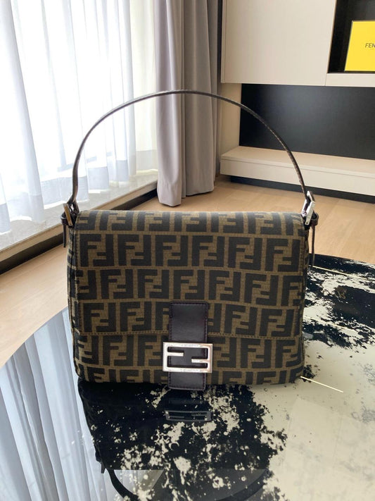 FENDI Zucca Mamma Baguette Canvas