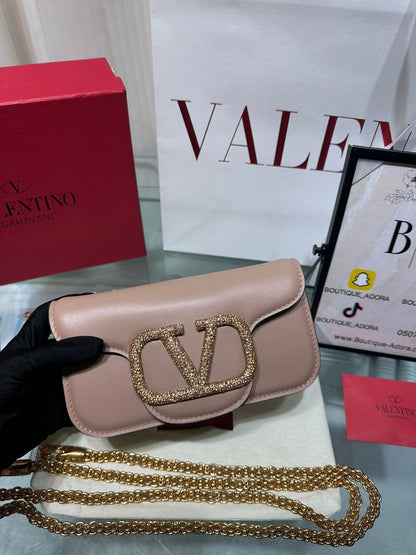 Valentino rhinestone loco bag